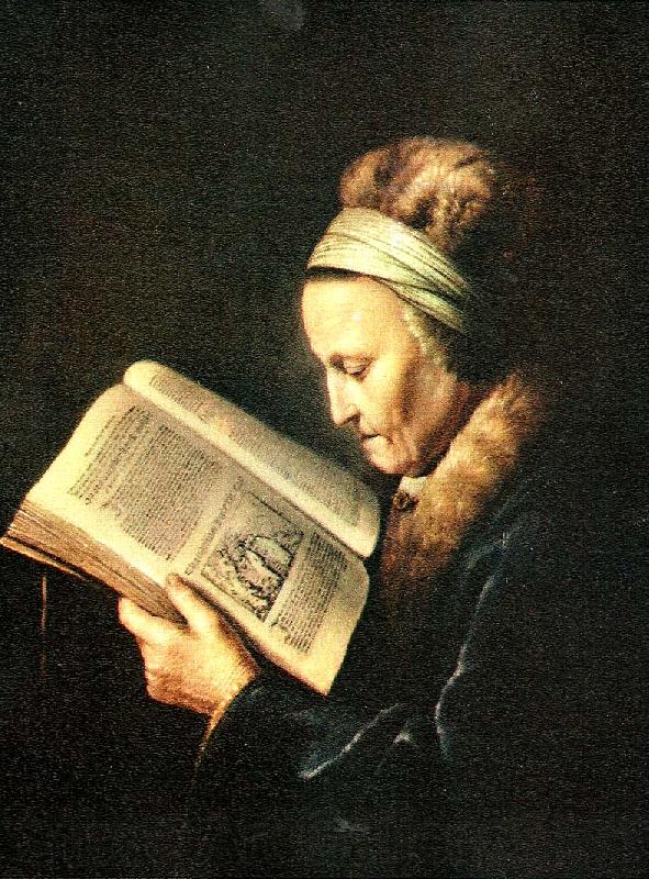 Gerard Dou portratt av rembrandts mor Spain oil painting art
